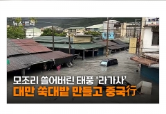 [영상]230㎞ 강풍과 폭우로 '초토화'...태풍 '라가사' 대만 휩쓸고 중국行