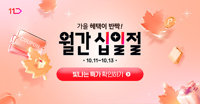 11번가 '월간 십일절' 3일간 '타임딜'...최대 78%까지 할인 - 뉴스 썸네일 이미지